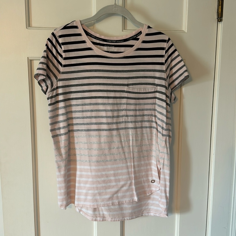 Calvin Klein Performance Striped Tee